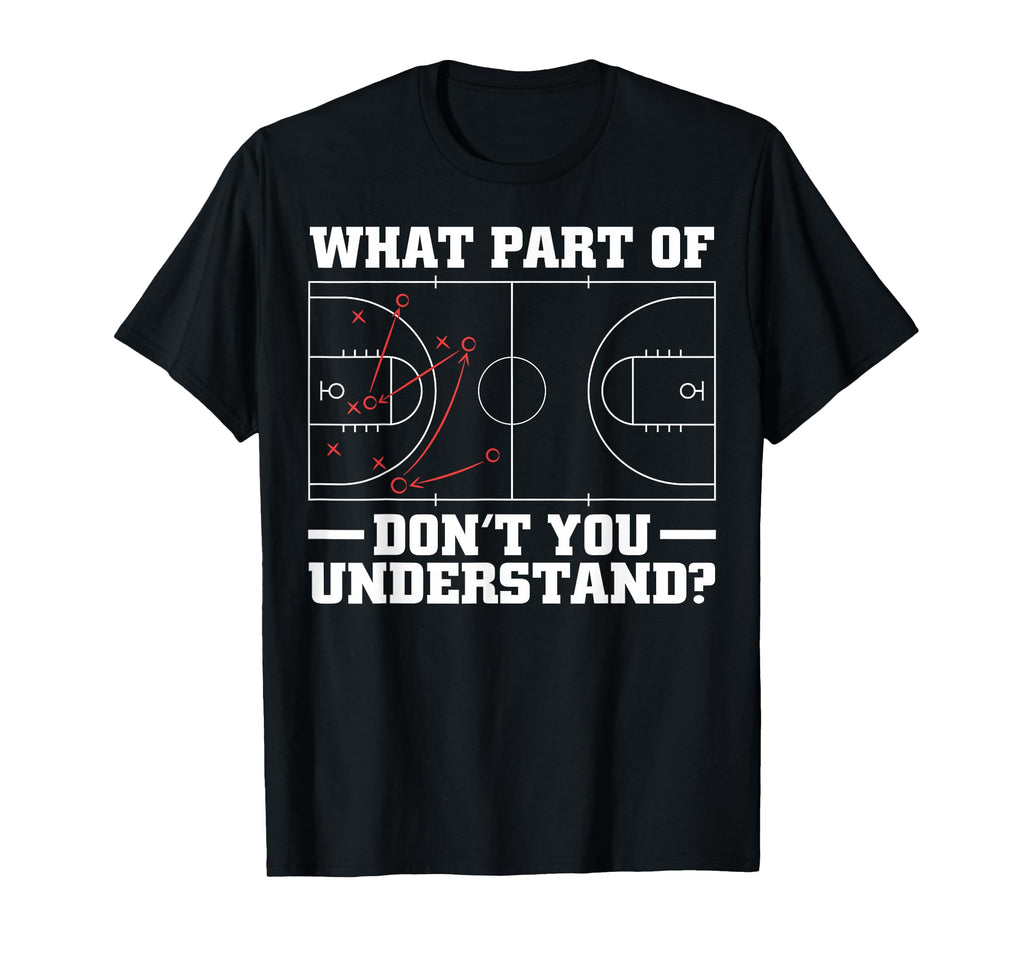 Funny Basketball Coach Tactic T-Shirt - Casual Everyday Wear for Adults