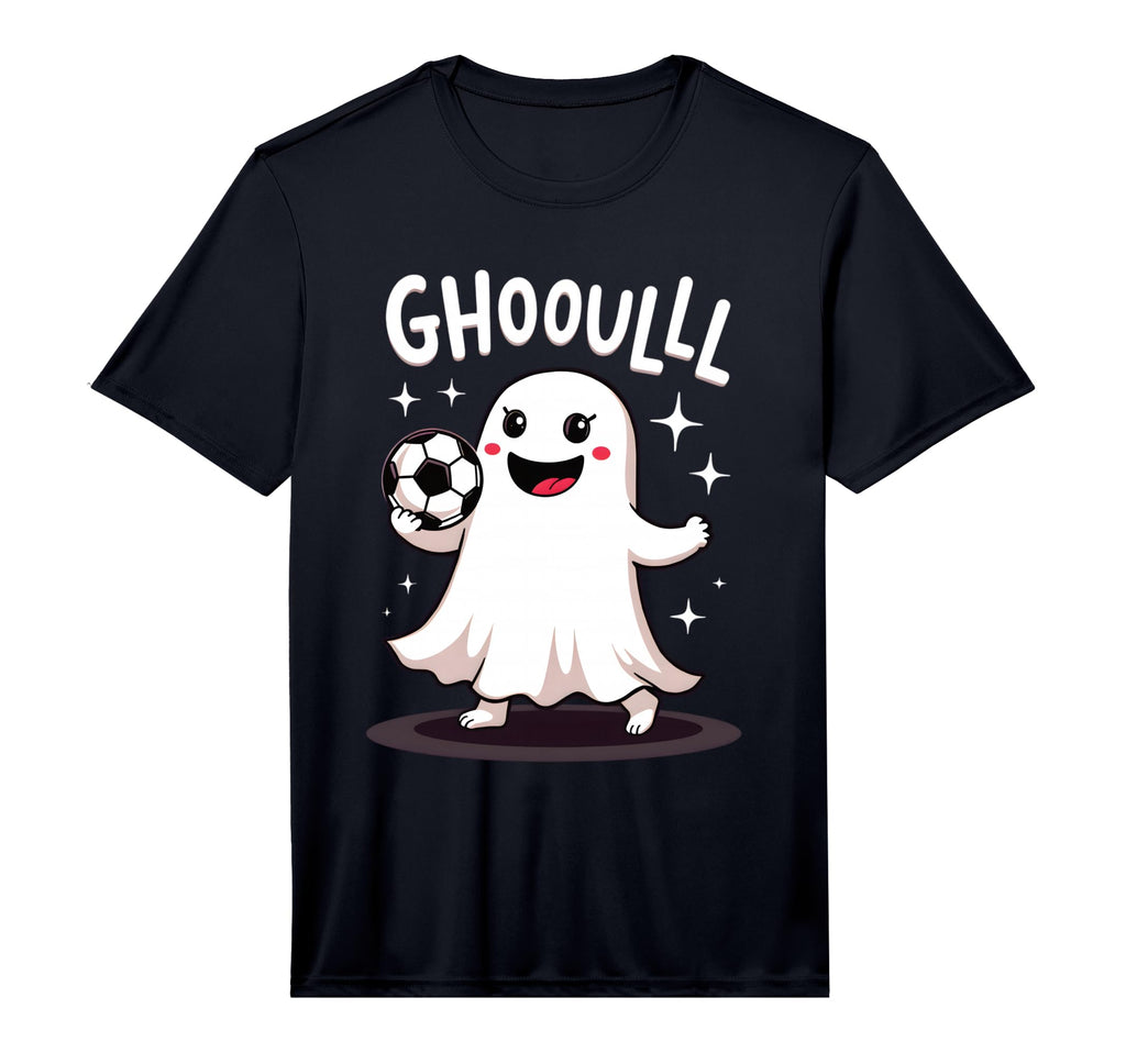 Ghoulll Soccer Ghost Fun Halloween Play T-Shirt - Trendy Graphic Unisex