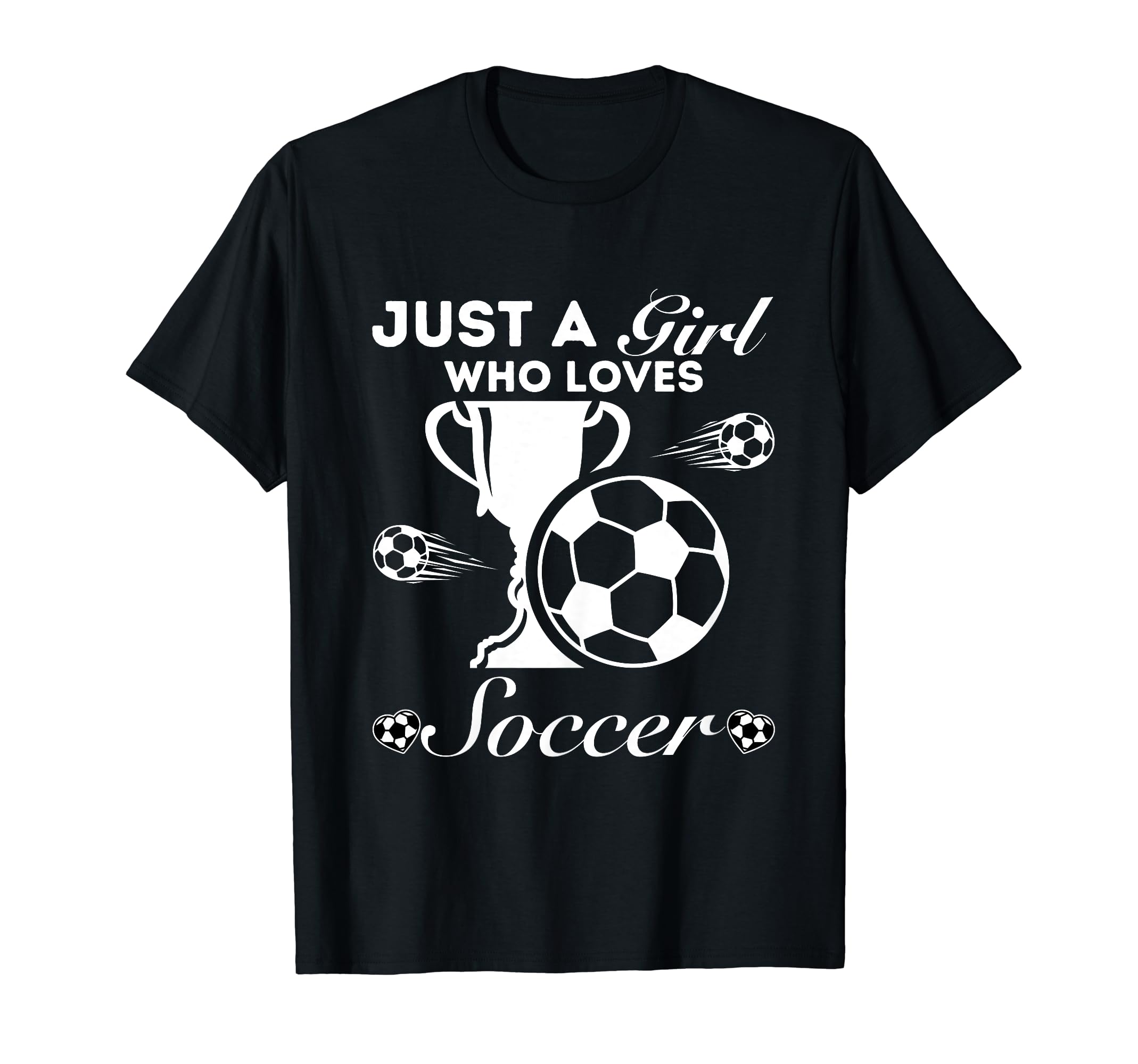 Just Who Loves Soccer T-Shirt - Minimalist Print Unisex
