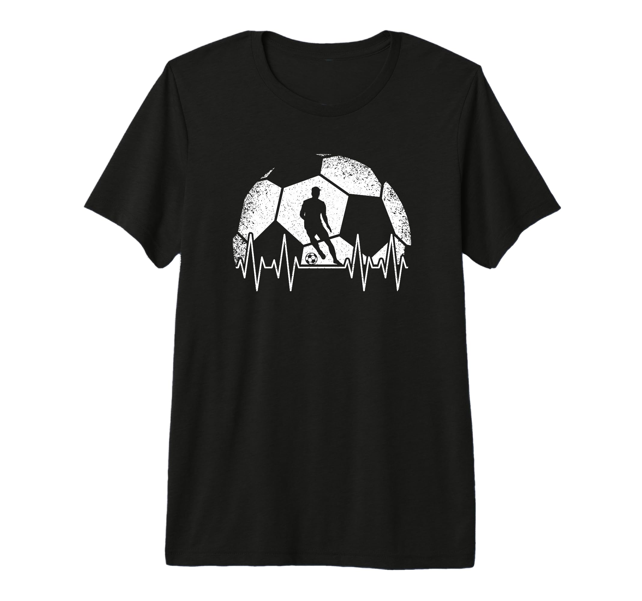 Football Heartbeat Football Player T-Shirt - Unique Graphic for Adults