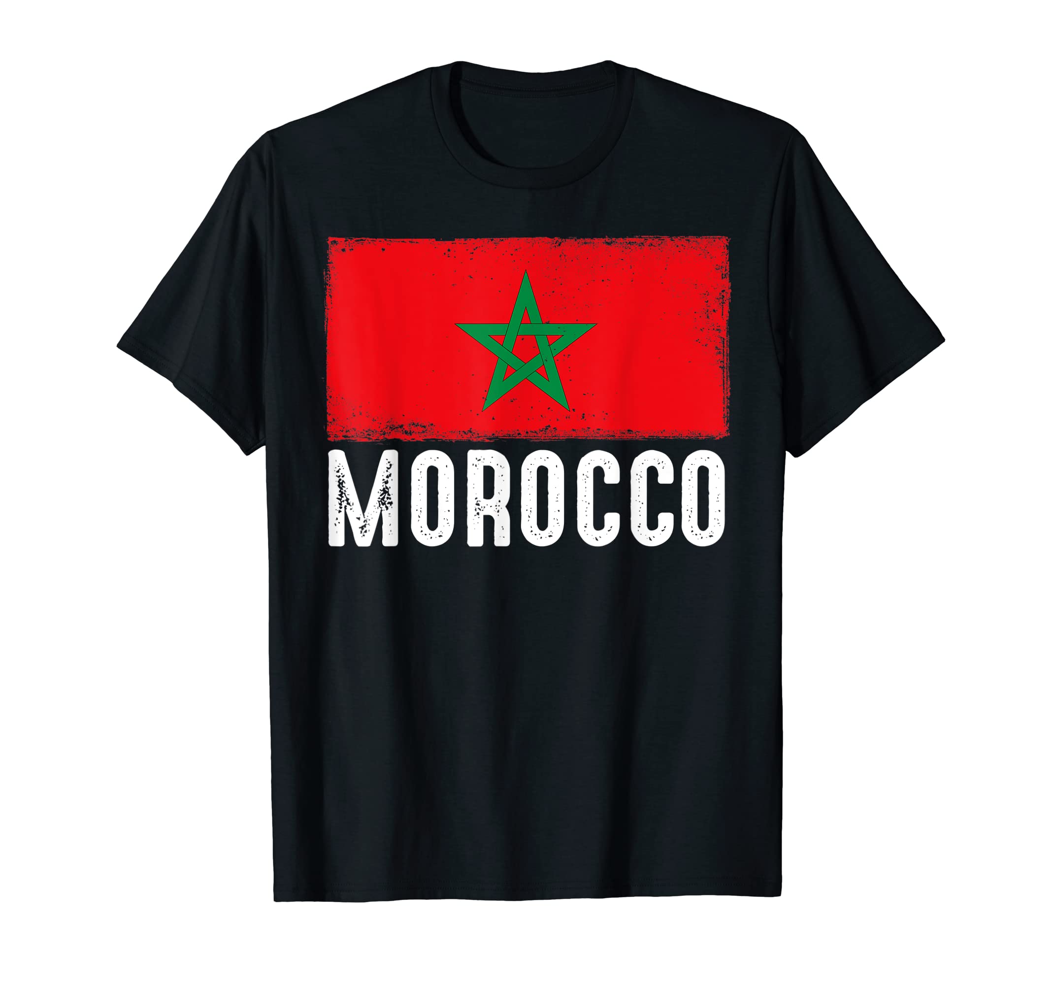 Morocco Flag Football Fan Soccer T-Shirt - Fun Novelty Design for Adults