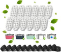 24 Pcs Cat Water Fountain Filters,12 Pack Cat Water Fountain Replacement Filters & 12 Pack Pre-Filter Sponges,Fountain Filter Replacement for Rellaty and Neareal 108oz/3.2L Pet Stainless Fountain
