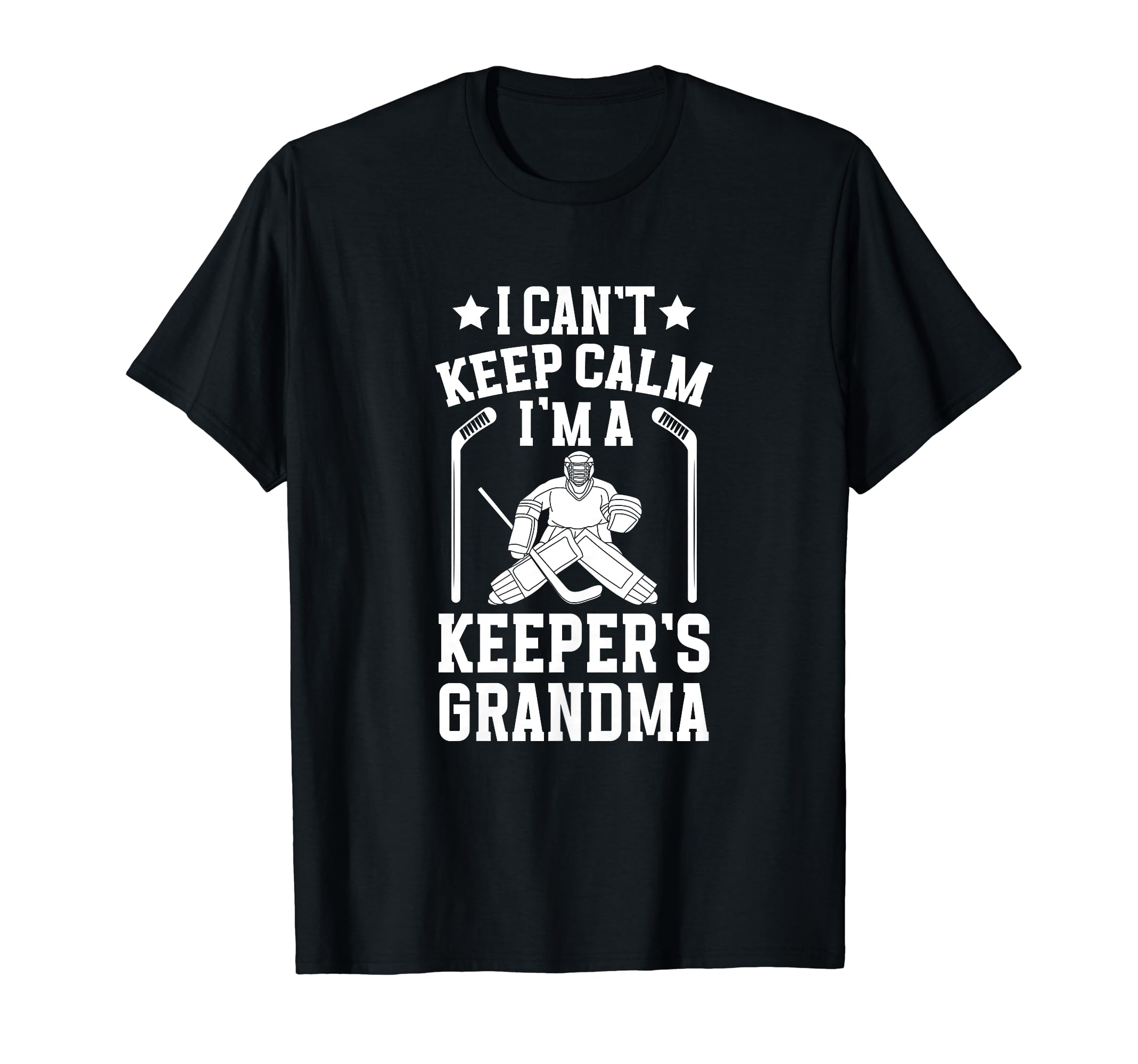 Im Hockey Keeper Grandma Ice Hockey T-Shirt - Fun Novelty Design Unisex