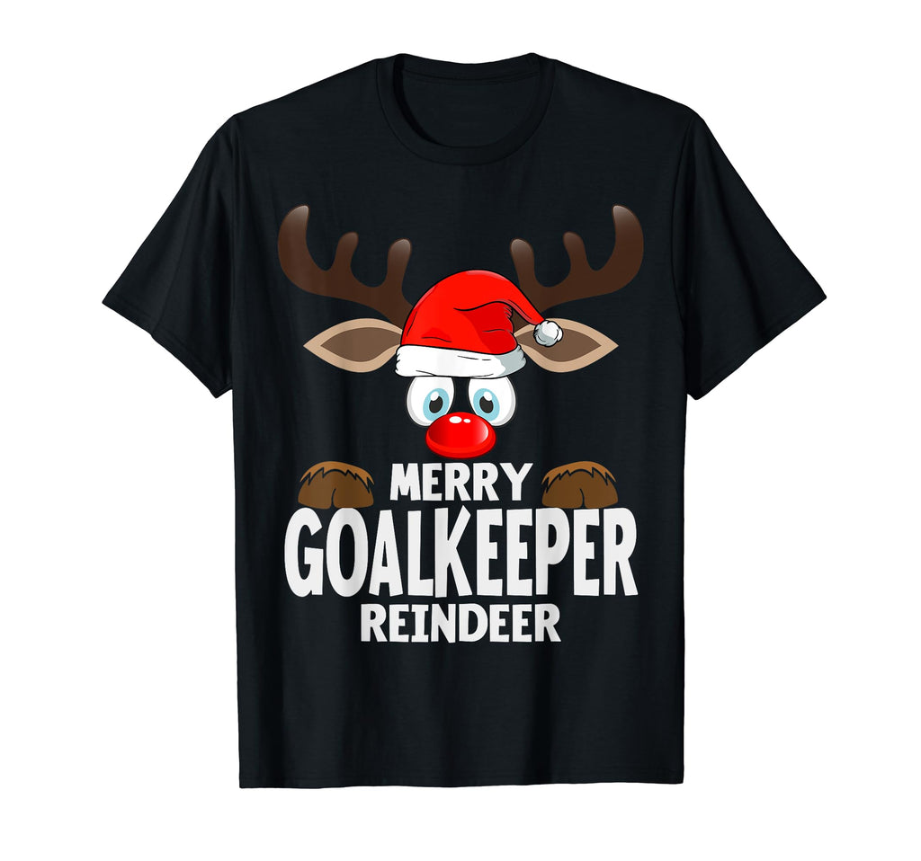 Chistmas Matching Merry Goalkeeper T-Shirt - Minimalist Print for Adults