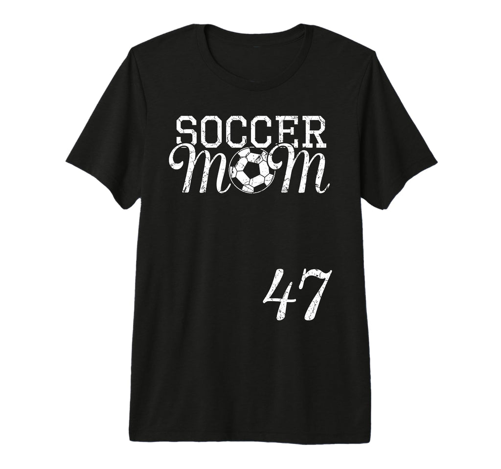 Soccer Mom Jersey Number 47 Favorite T-Shirt - Unique Graphic Unisex