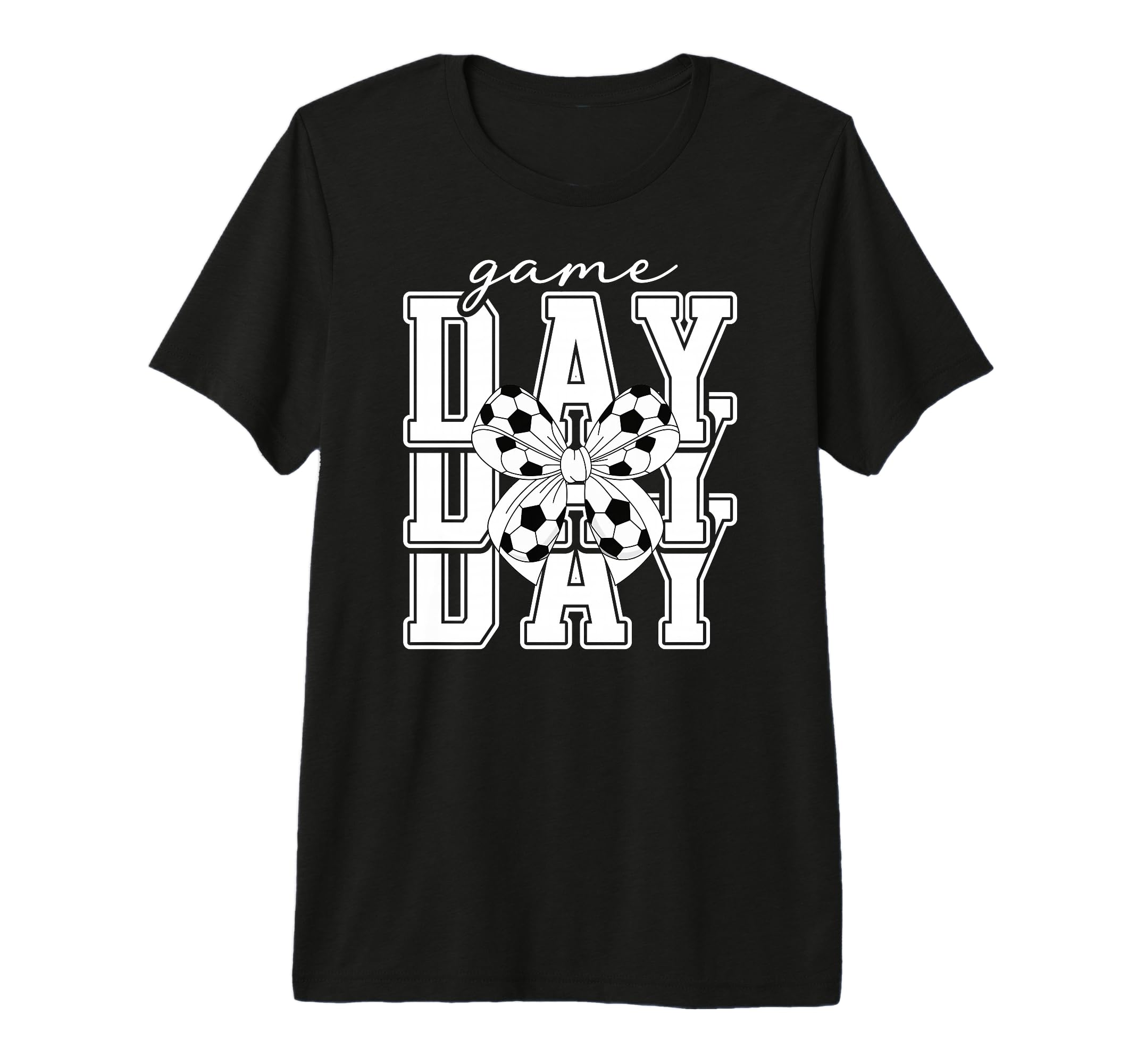Game Day Soccer Coquette Soccer Game T-Shirt - Custom Art Print Men Women