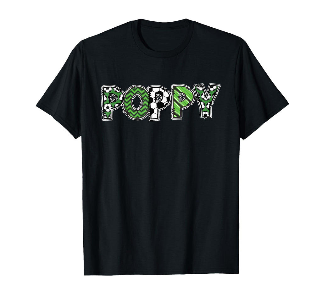 Soccer Grandpa Poppy Birthday Party T-Shirt - Custom Art Print Unisex