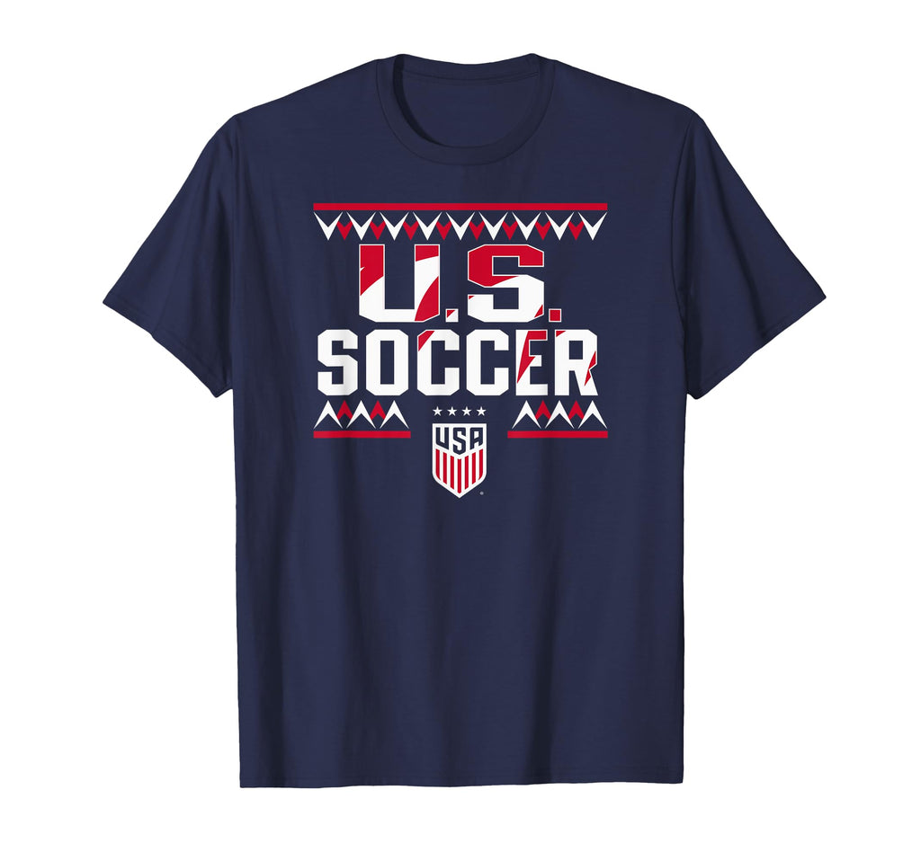U S Soccer Sharktooth Navy Uswnt T-Shirt - Aesthetic Graphic Men Women