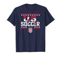 U S Soccer Sharktooth Navy Uswnt T-Shirt - Aesthetic Graphic Men Women