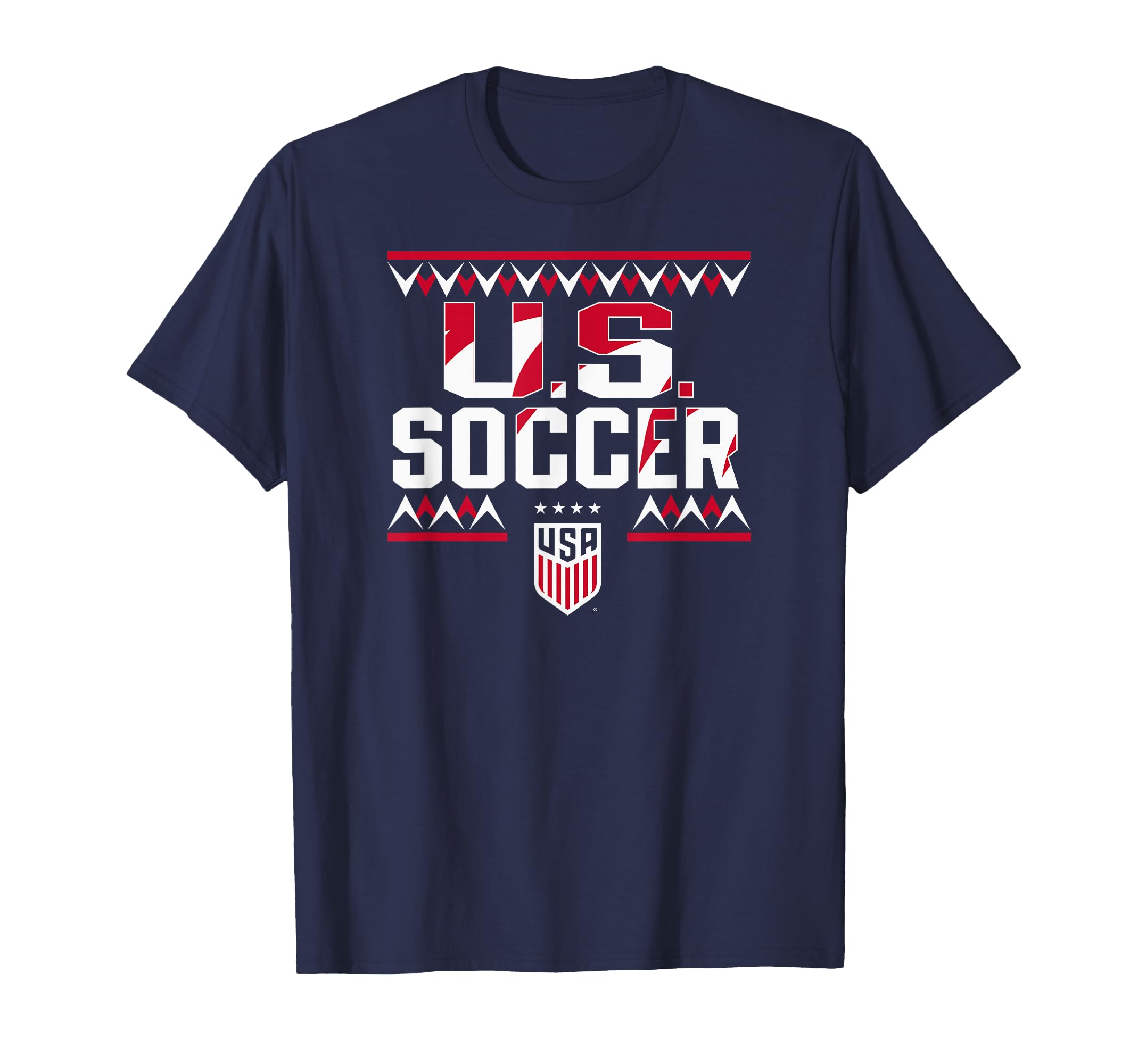 U S Soccer Sharktooth Navy Uswnt T-Shirt - Aesthetic Graphic Men Women
