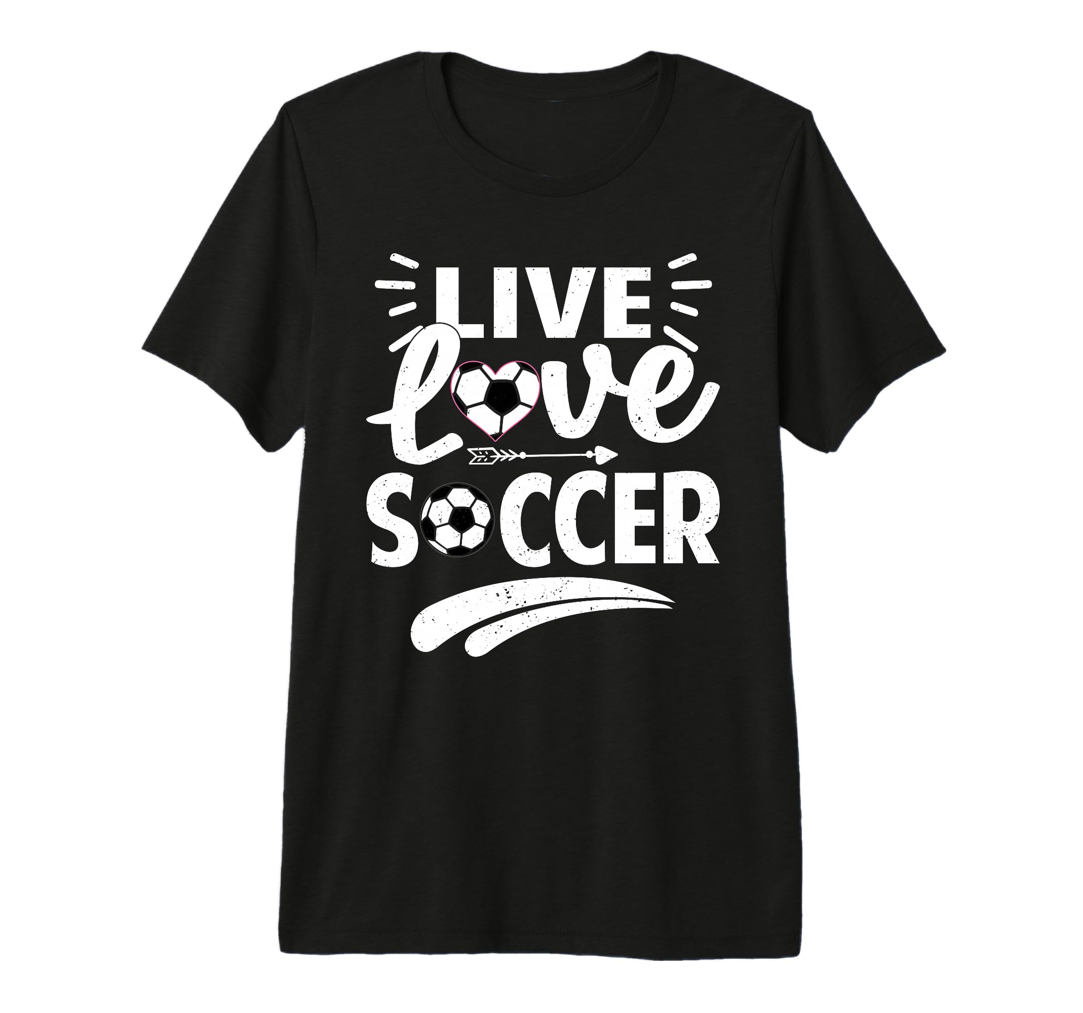 Love Live Soccer Inspirational Football T-Shirt - Trendy Graphic Unisex