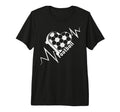 Football Heartbeat Pulse Soccer Lover T-Shirt - Streetwear Style Unisex