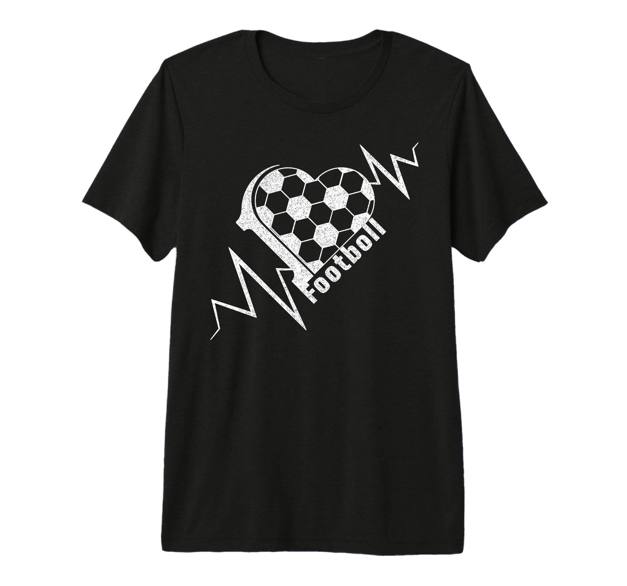 Football Heartbeat Pulse Soccer Lover T-Shirt - Streetwear Style Unisex