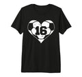 Soccer Number 16 Jersey Funny T-Shirt - Aesthetic Graphic for Adults
