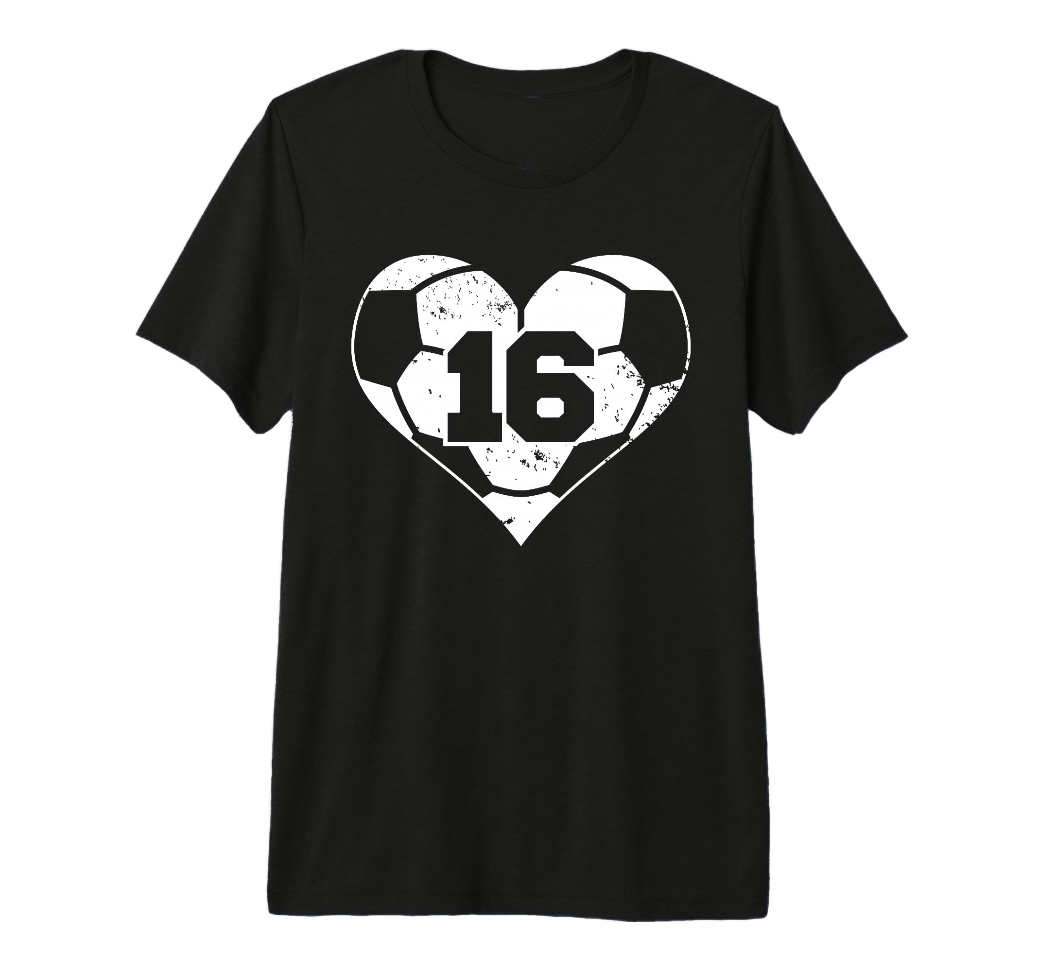 Soccer Number 16 Jersey Funny T-Shirt - Aesthetic Graphic for Adults