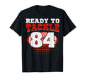 Football 84Th Birthday Player T-Shirt - Casual Everyday Wear for Adults
