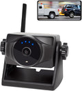 1080P Magnetic Wireless Backup Camera, 90 Days Standby Rechargeable Battery, Waterproof Rear/Front View Camera for Hitching Boat Trailer Horse Pickup RV Car for iPhone iPad Android