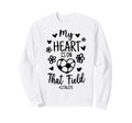 My Heart Is That Field Soccer Lita Sweatshirt - Minimalist Print Unisex