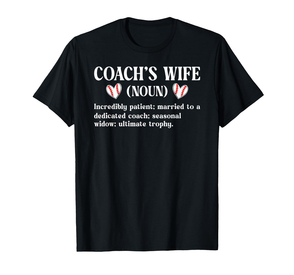 Baseball Coachs Wife Baseball Coach T-Shirt - Minimalist Print Men Women