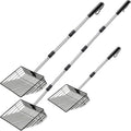 Chicken Poop Scooper, SUVEUS 10 inch Stainless Steel Coop Scoop, Adjustable 32"-67" Long, 5 in 1 Chicken Coops Shavings Shovel, Heavy Duty Sand Sifter Shovel