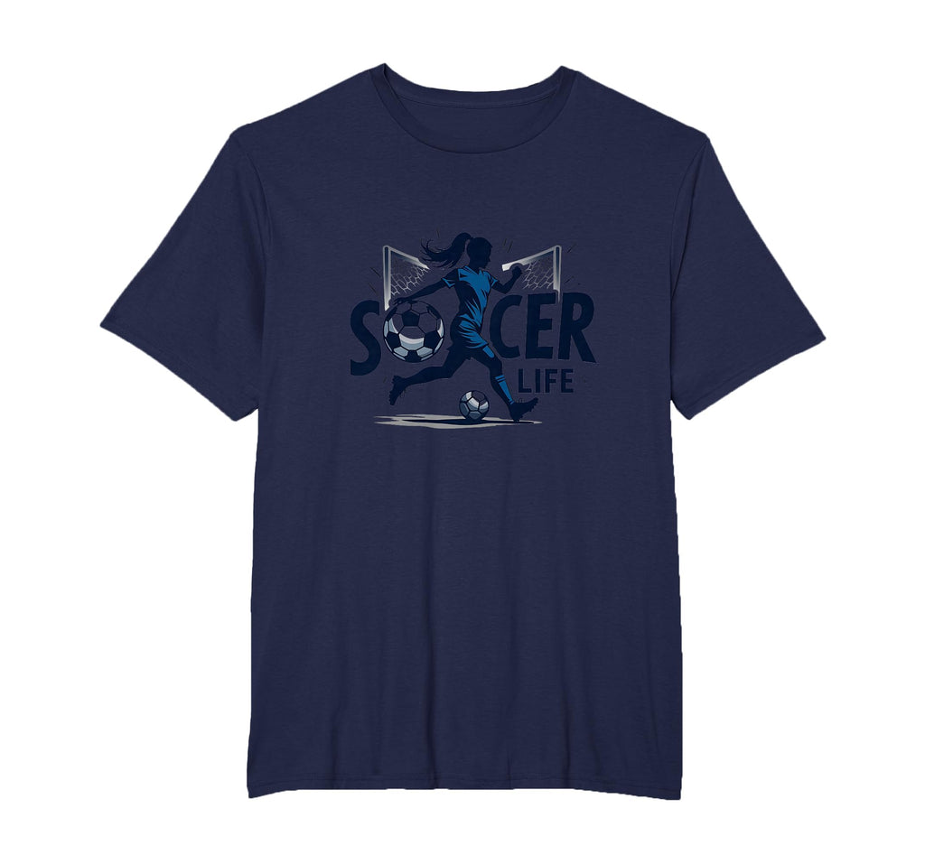 Soccer Is Life Womens Passion T-Shirt - Casual Everyday Wear Men Women