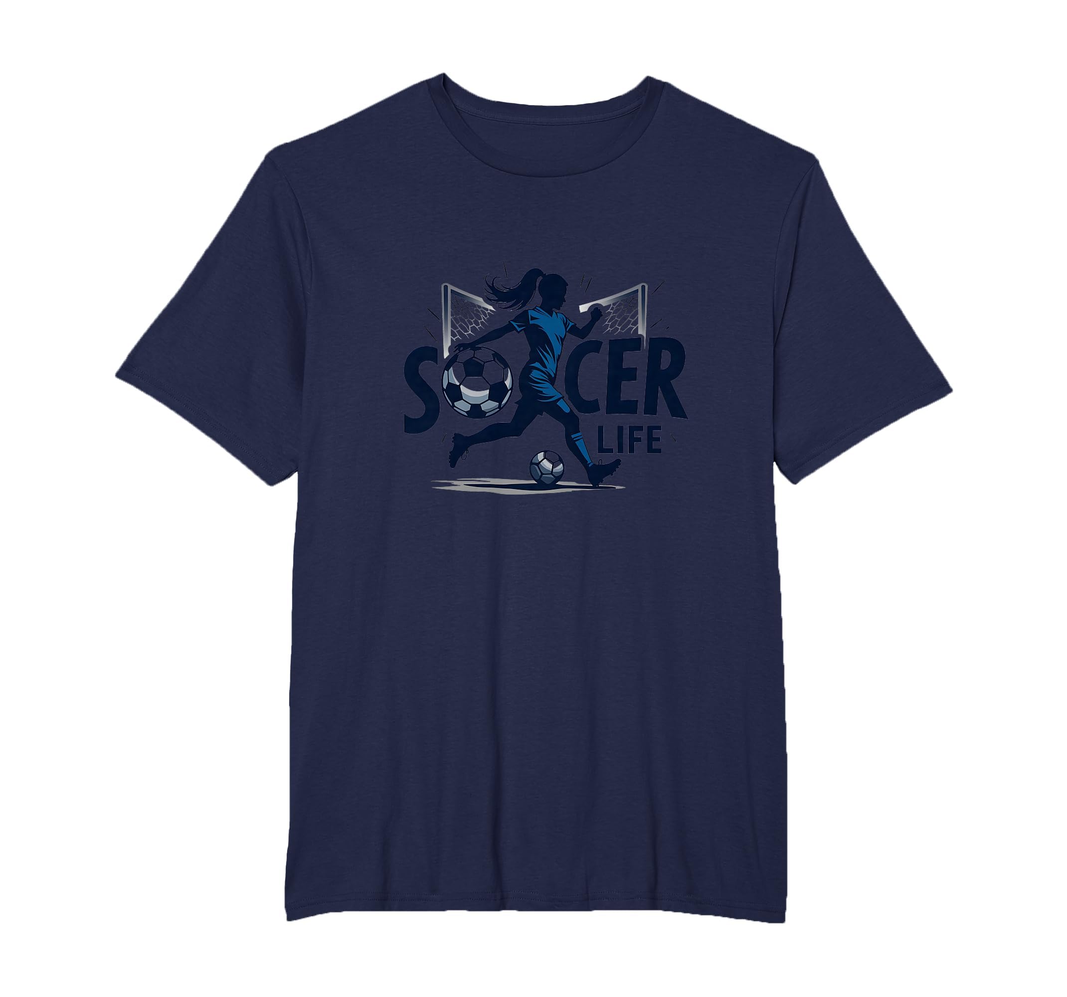 Soccer Is Life Womens Passion T-Shirt - Casual Everyday Wear Men Women