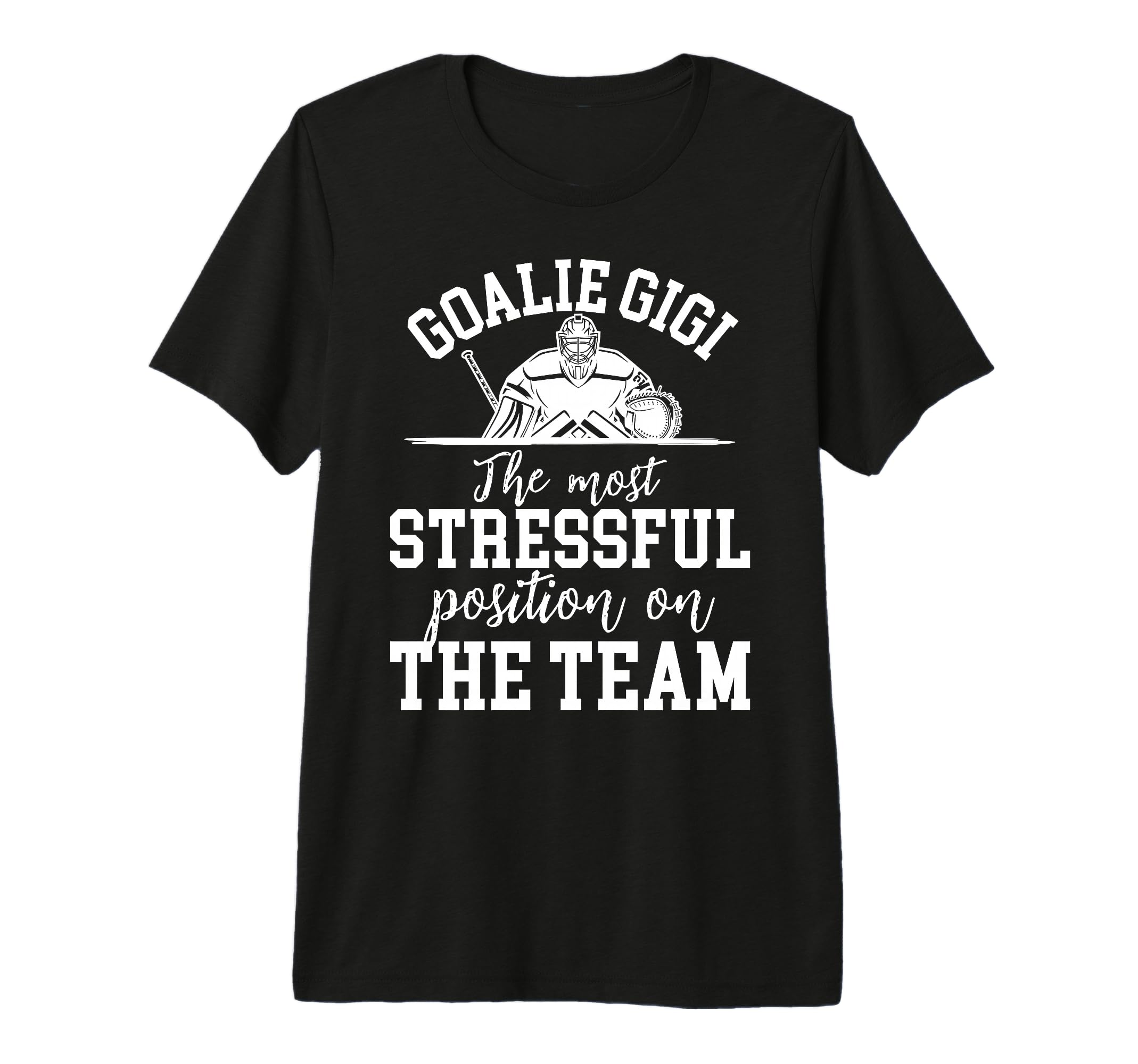 Funny Hockey Goalie Gigi Hockey T-Shirt - Streetwear Style for Adults
