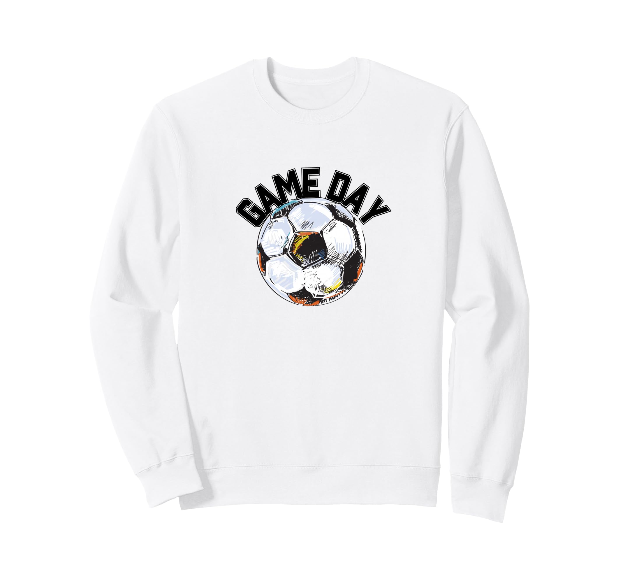 Game Day Soccer Futbol Match Sweatshirt - Minimalist Print Men Women