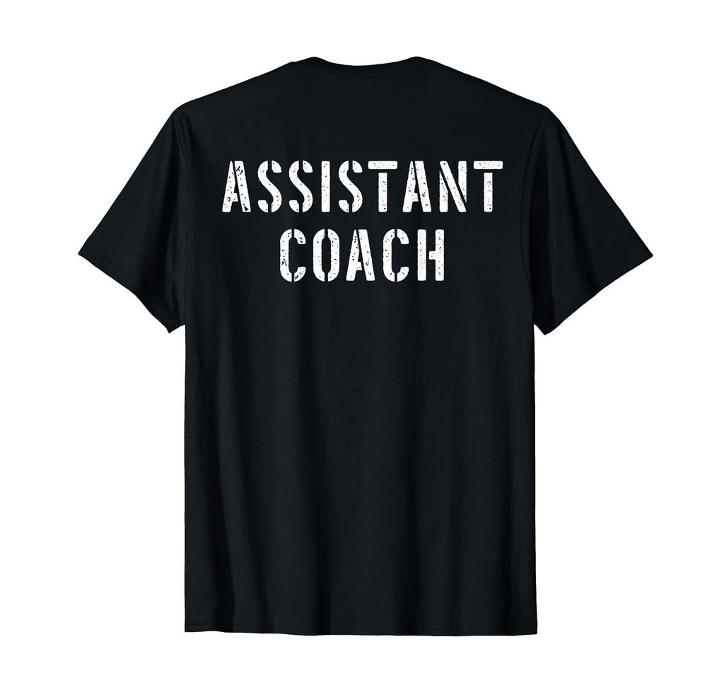 Assistant Coach Back T-Shirt - Custom Art Print Unisex