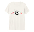 Soccer Ball Heartbeat Players And T-Shirt - Aesthetic Graphic Men Women