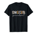 Soccer Grandson Leopard Funny Soccer T-Shirt - Custom Art Print for Adults