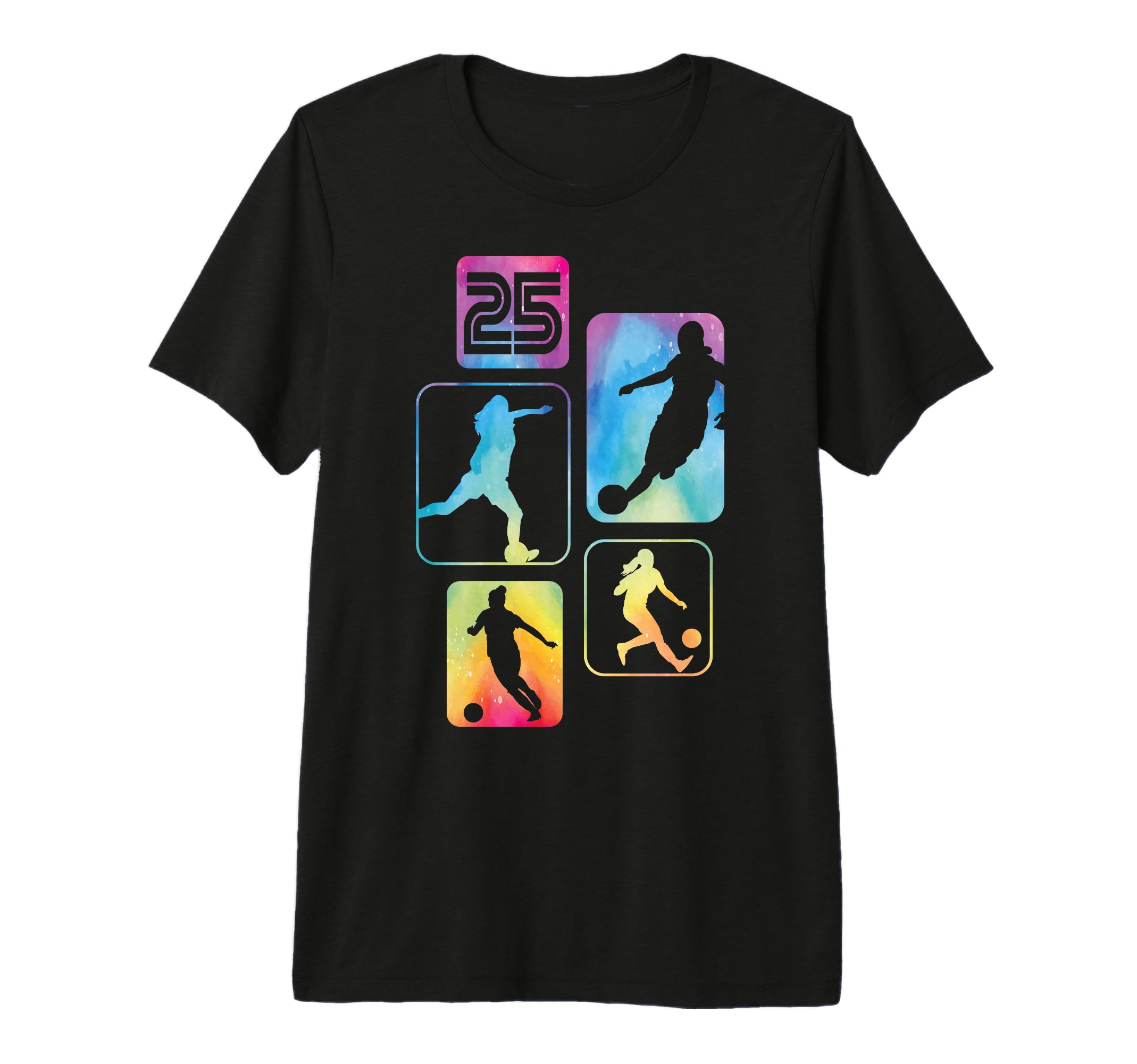 25Th Birthday Soccer Player Football T-Shirt - Minimalist Print for Adults