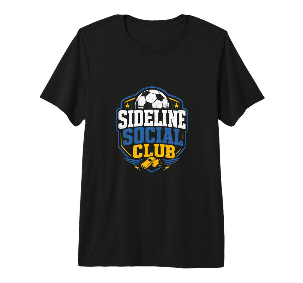 Sideline Social Club Soccer Team Tri T-Shirt - Minimalist Print Men Women