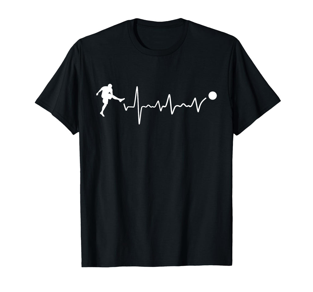 Soccer Heartbeat Coach Soccer Player T-Shirt - Minimalist Print Men Women