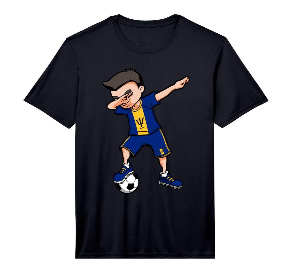 Dabbing Soccer Barbados Football Fans T-Shirt - Minimalist Print Unisex