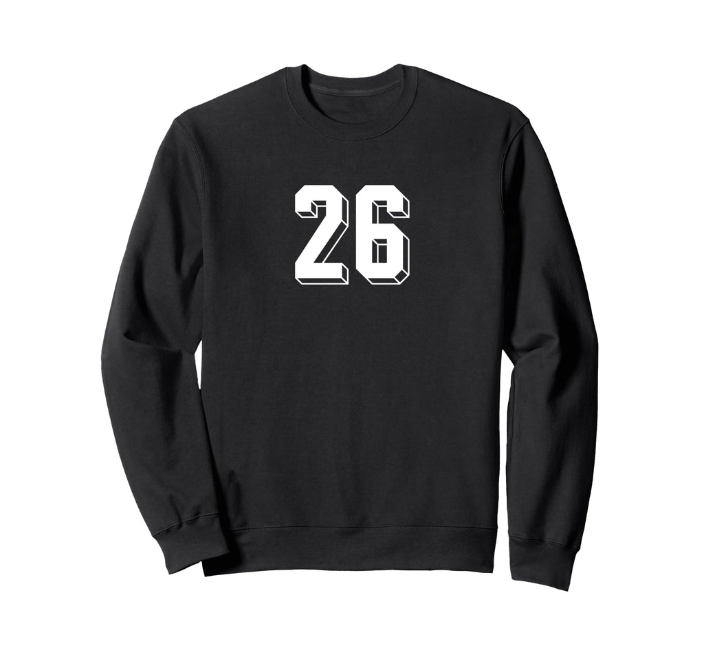 Number 26 80S 90S Soccer Team Sweatshirt - Unique Graphic for Adults
