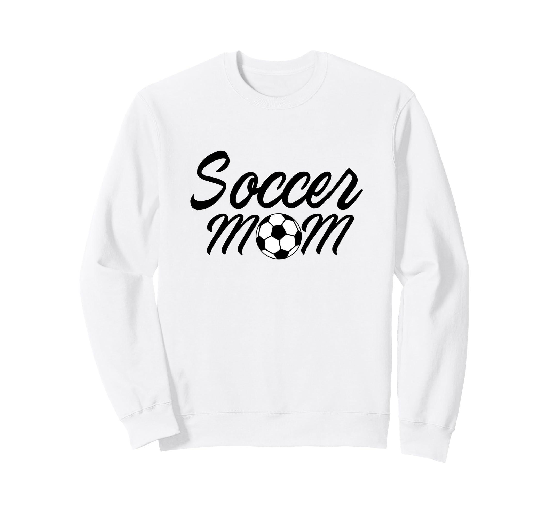 Soccer Mom Sport Team Mama Soccer Ball Sweatshirt - Graphic Print Unisex