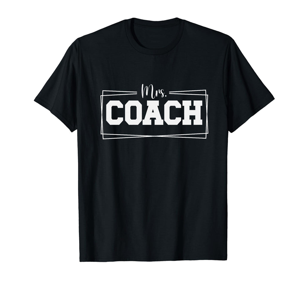 Mrs Coach Soccer Coachs Wife Soccer T-Shirt - Minimalist Print Men Women