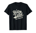 I Yell Loud Soccer Mom Heart Club T-Shirt - Aesthetic Graphic Unisex