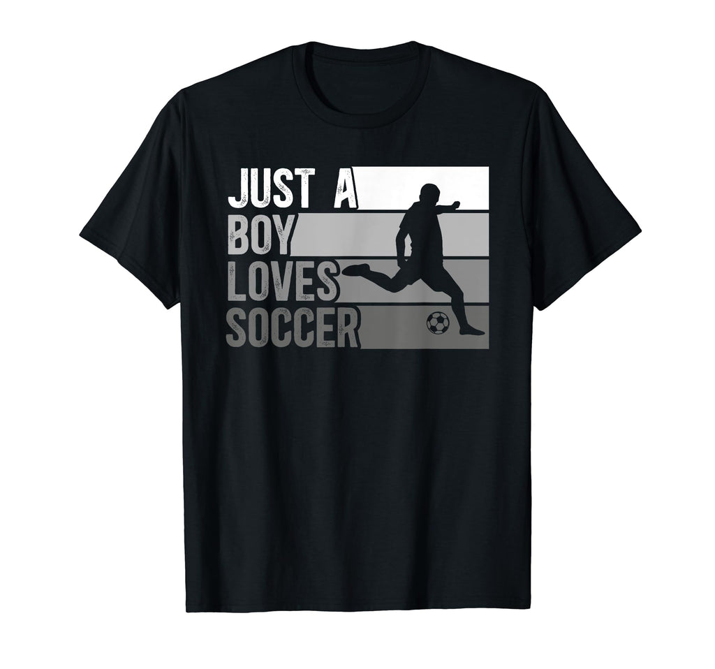 Funny Just Who Loves Soccer T-Shirt - Graphic Print Men Women
