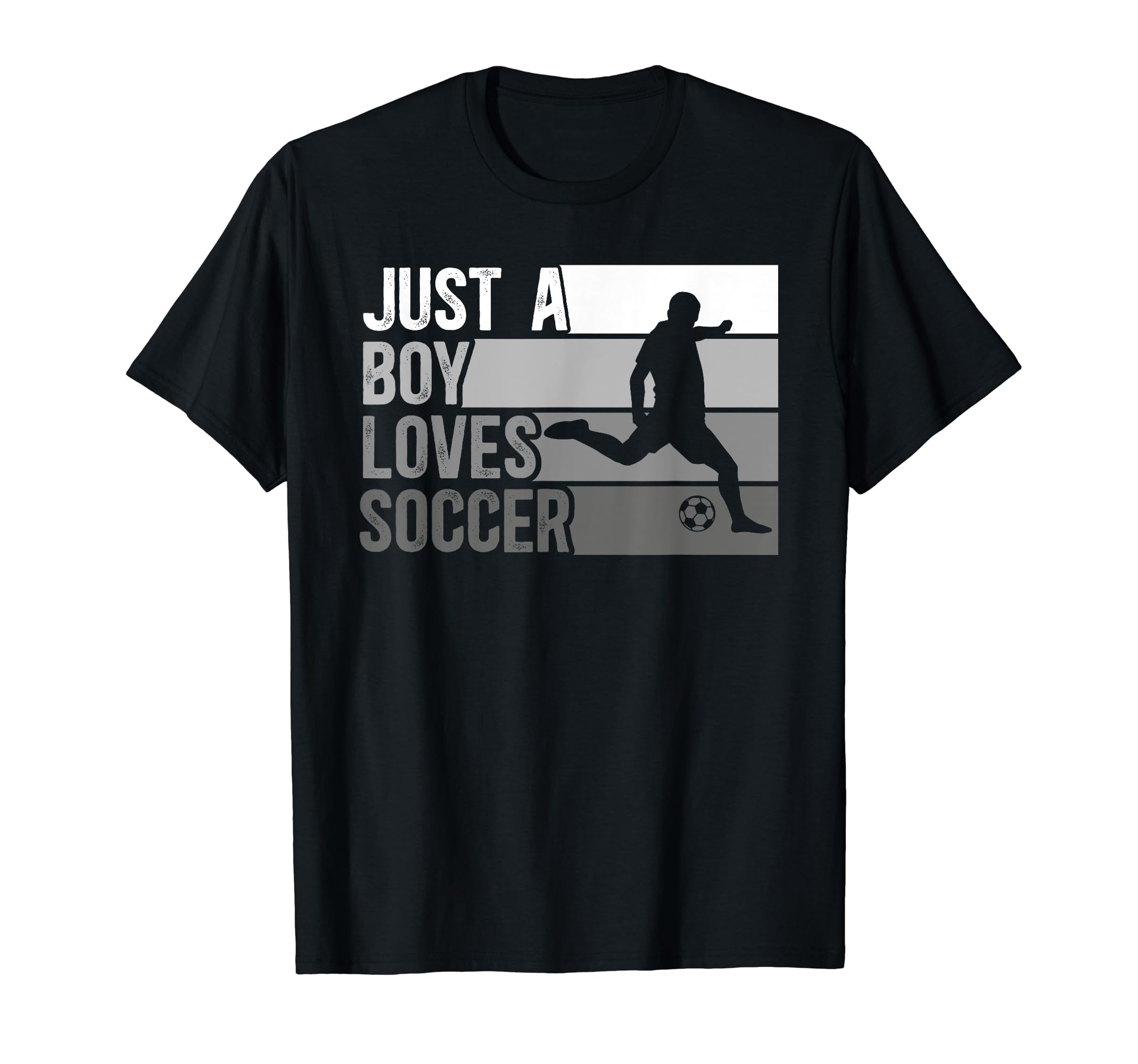 Funny Just Who Loves Soccer T-Shirt - Graphic Print Men Women