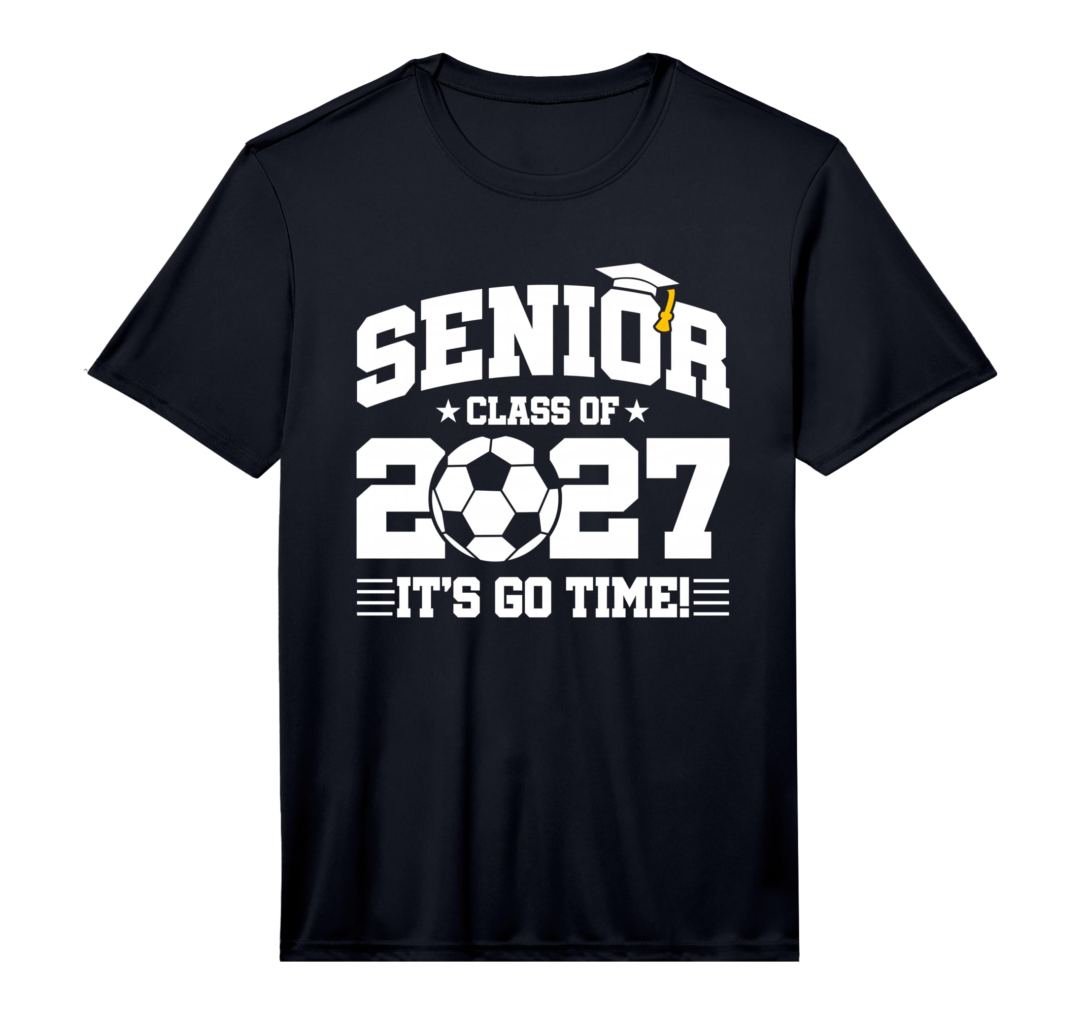 Mens Class 2027 Senior Year Soccer Team T-Shirt - Custom Art Print Unisex