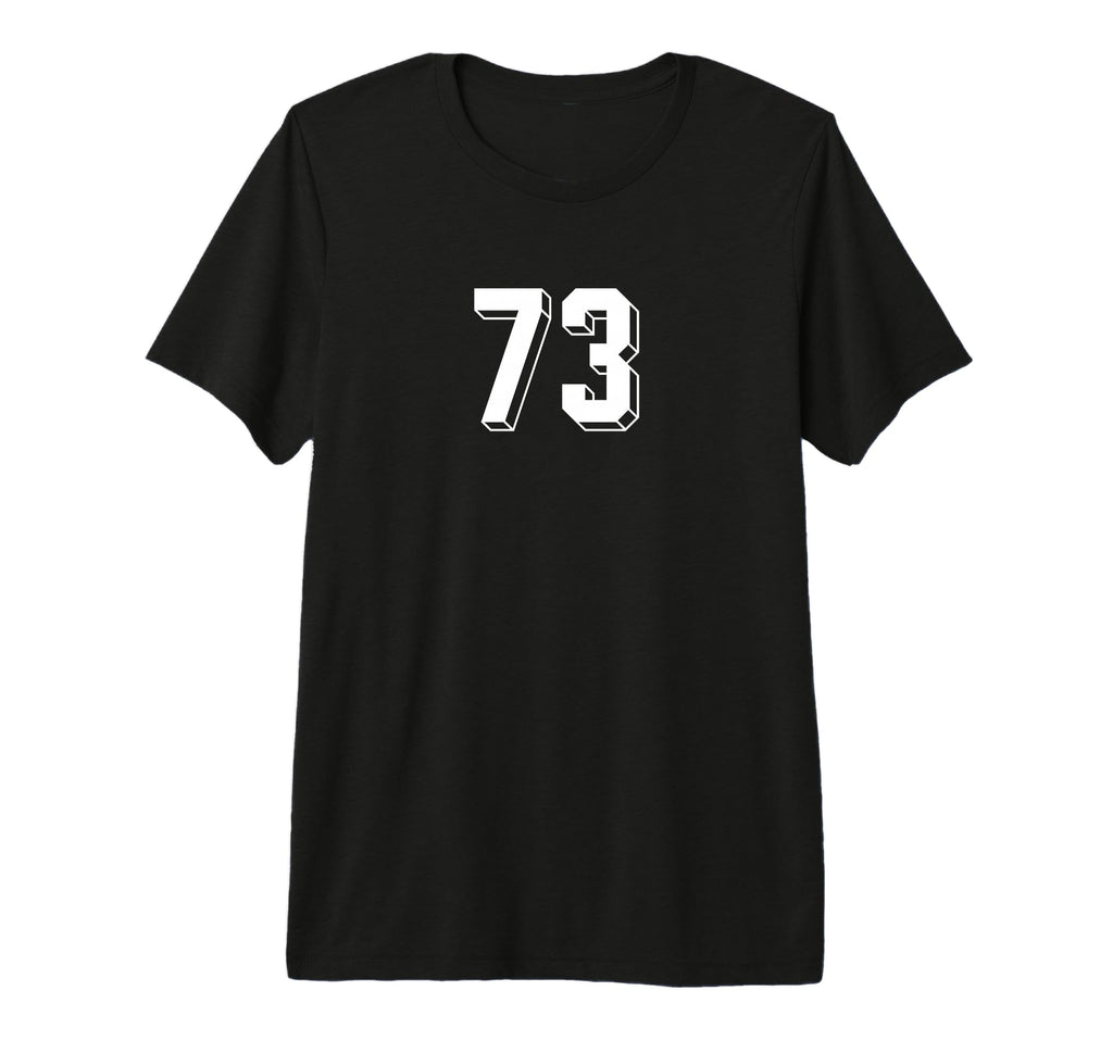 Number 73 80S 90S Soccer Team Jersey T-Shirt - Minimalist Print for Adults