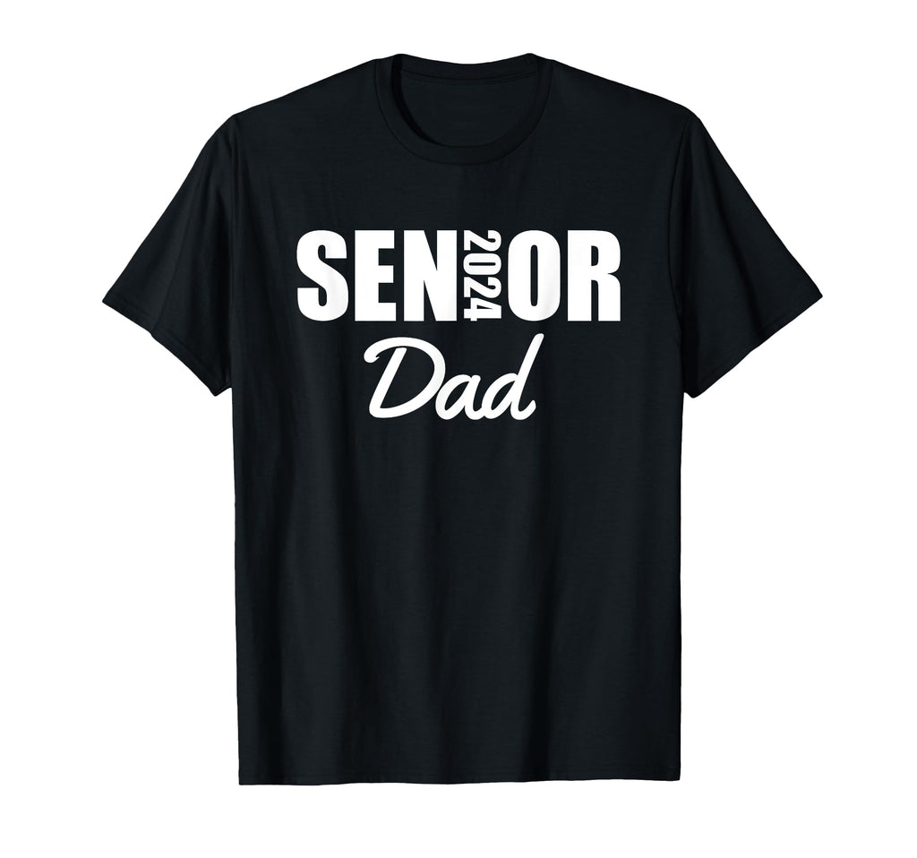 2024 Senior Dad Class 2024 Parent Proud Dad T-Shirt - Graphic Print Unisex