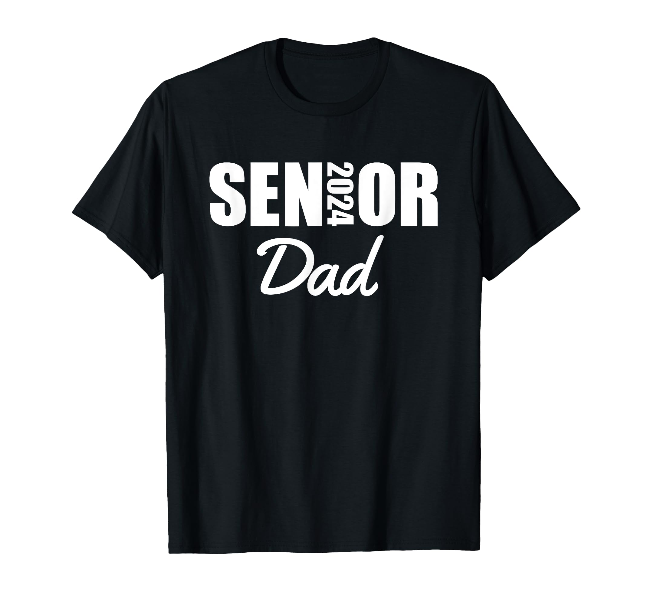2024 Senior Dad Class 2024 Parent Proud Dad T-Shirt - Graphic Print Unisex
