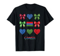 Gambia Flag Soccer Lovers Coquette T-Shirt - Fun Novelty Design Unisex