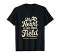 My Heart Soccer Is That Field Mom T-Shirt - Graphic Print Men Women