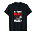 My Heart Beats Match Soccer T-Shirt - Aesthetic Graphic for Adults