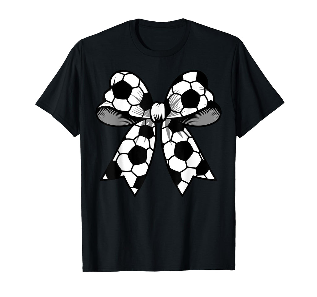 Soccer Coquette Bow Funny Soccer T-Shirt - Aesthetic Graphic for Adults