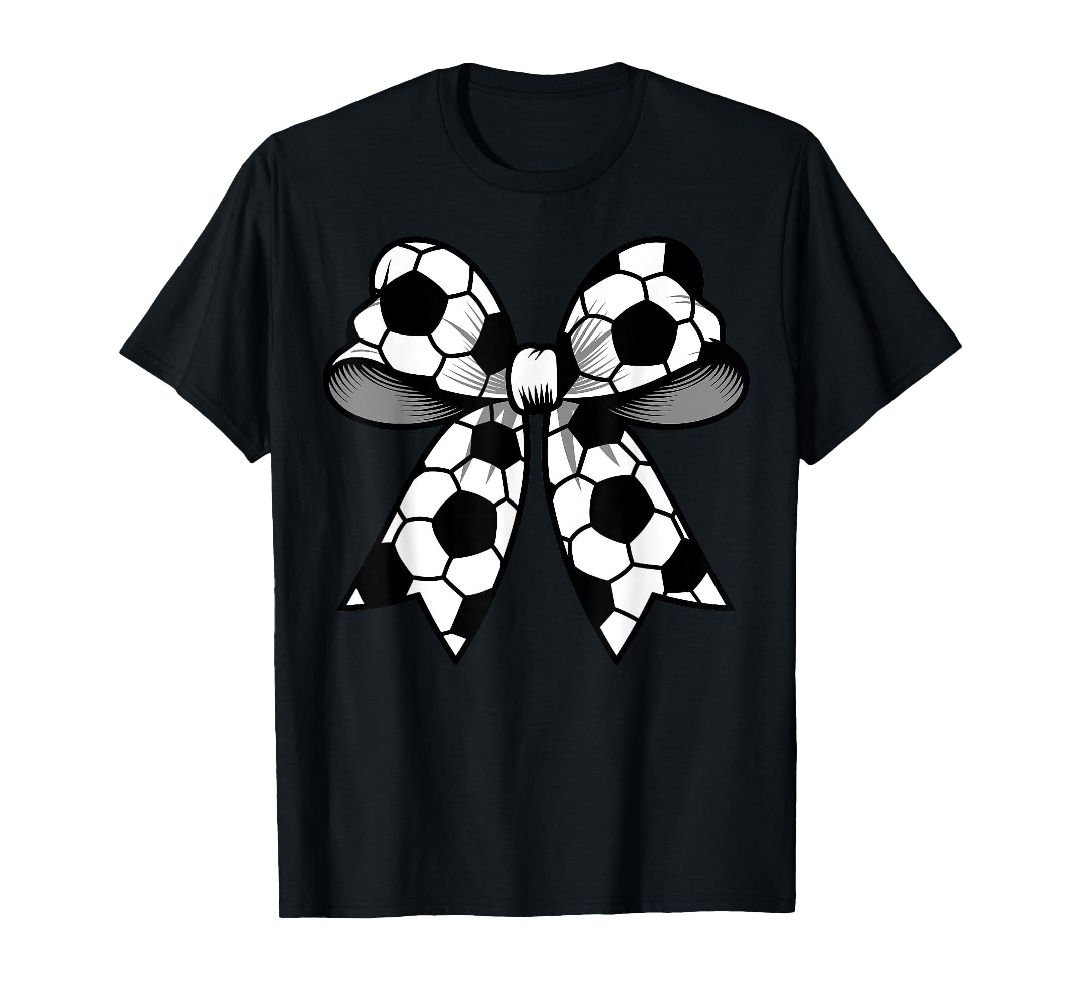 Soccer Coquette Bow Funny Soccer T-Shirt - Aesthetic Graphic for Adults